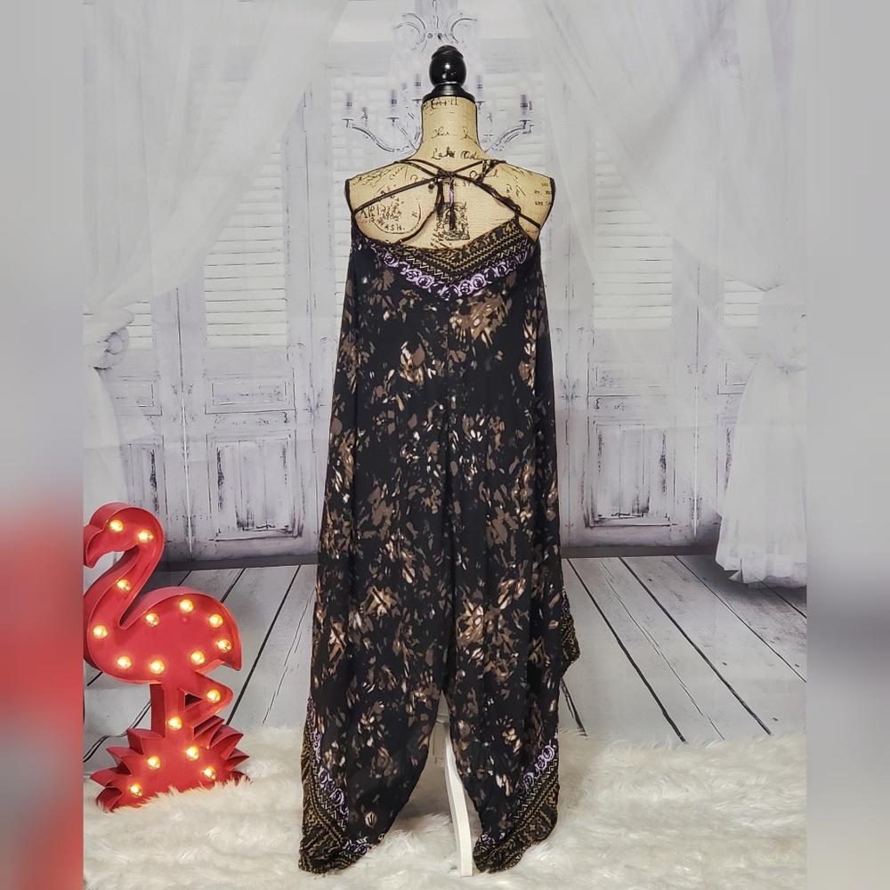 Free people floral asymmetrical dress size S / P - Picture 3 of 5